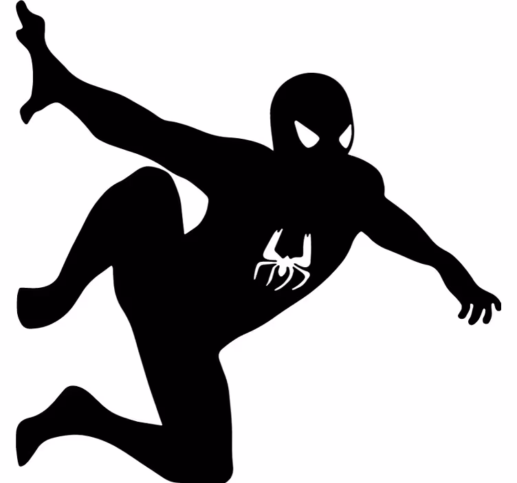 Roleta z superbohaterami spider-man na ścianie - TenStickers