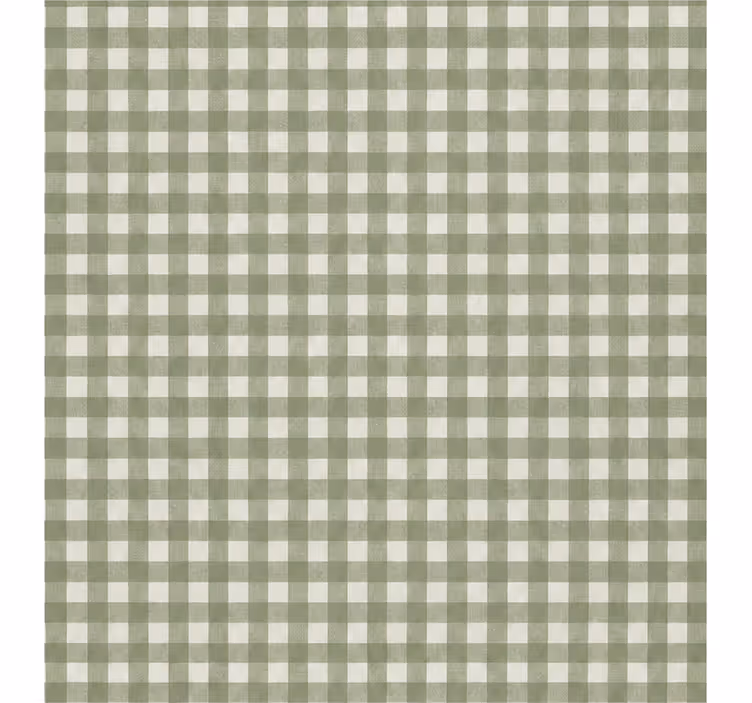 Zielona roleta w małą kratkę gingham - TenStickers