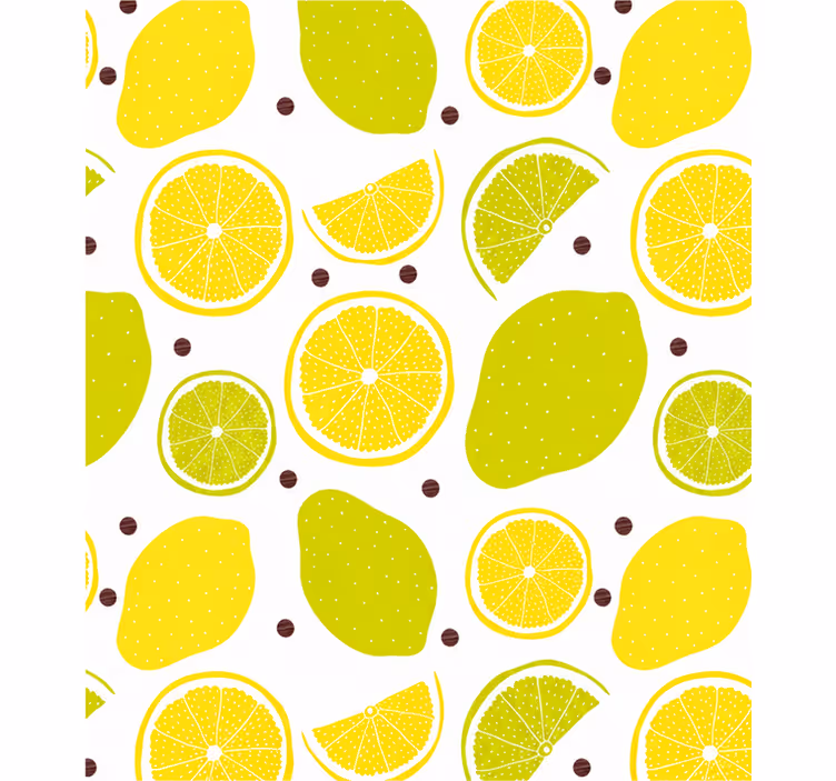 Roleta do sypialni 120x250 wzór cytrusowy - TenStickers