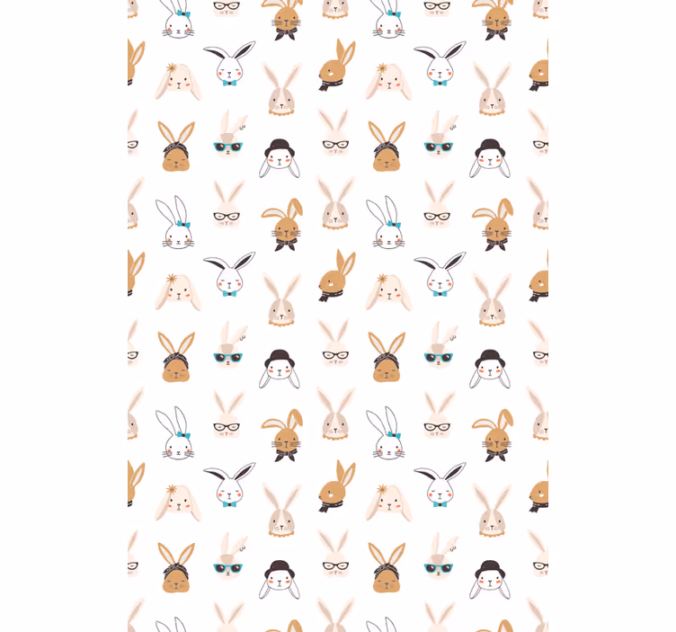 Roleta skandynawski Wzór królik - TenStickers