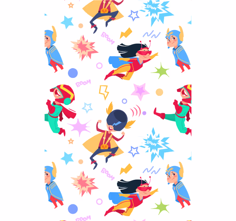 Roleta z superbohaterami przygody superbohaterów - TenStickers