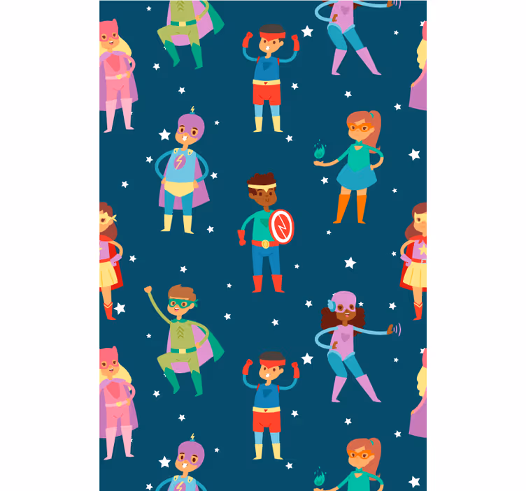 Roleta z superbohaterami wzór superbohatera - TenStickers