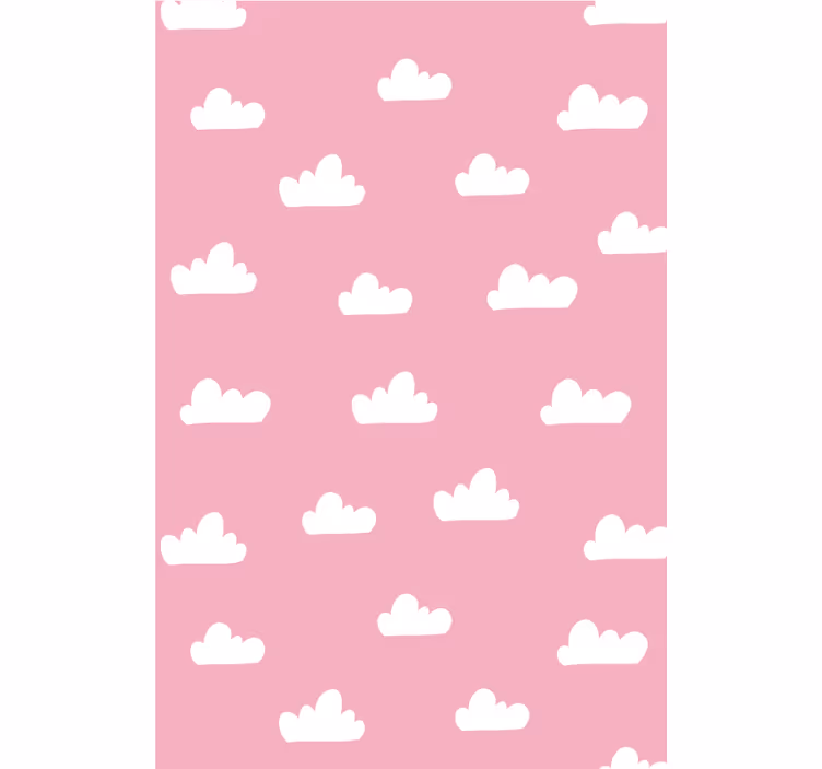 rolety w chmury Różowy wzór - TenStickers