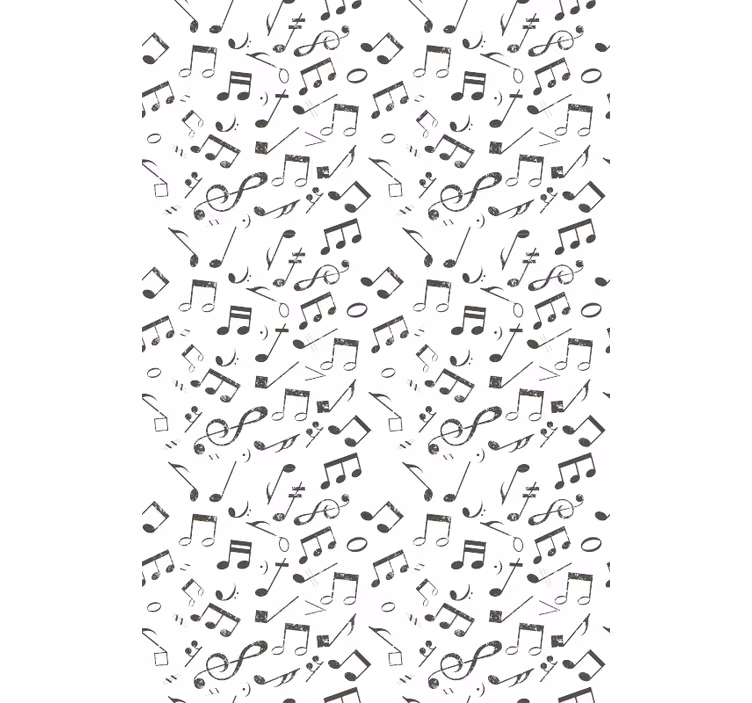 Roleta dla dzieci kaskada notacji muzycznej - TenStickers