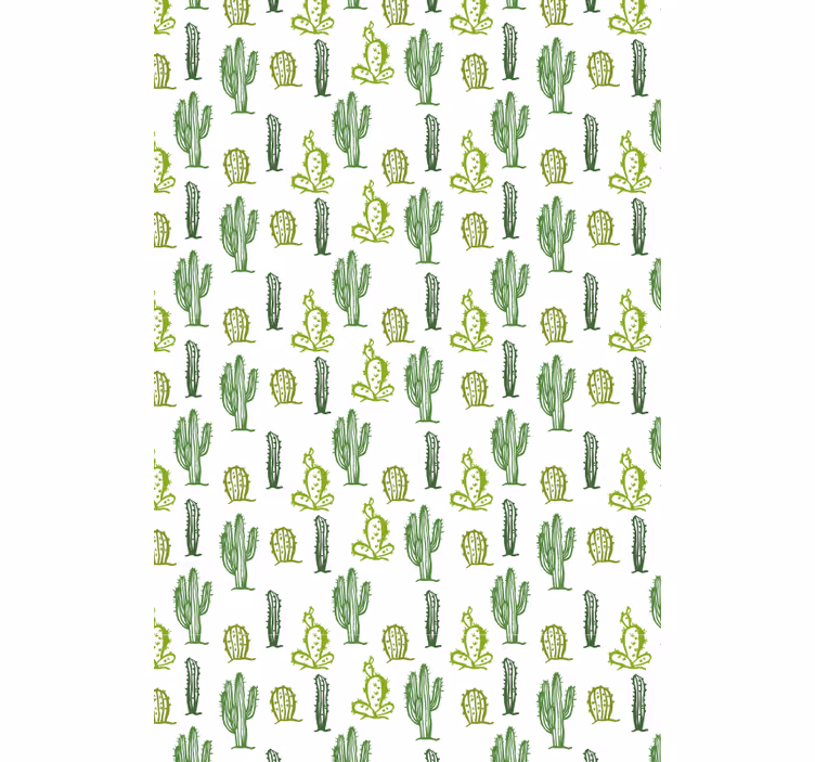 Roleta w kaktusy zielony wzór - TenStickers