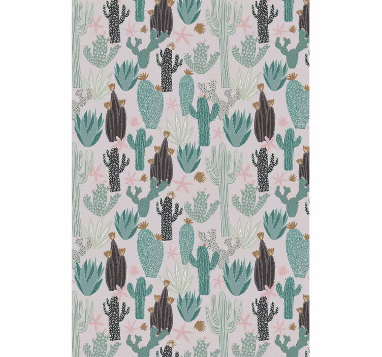 Roleta w kaktusy scena spokoju saguaro - TenStickers