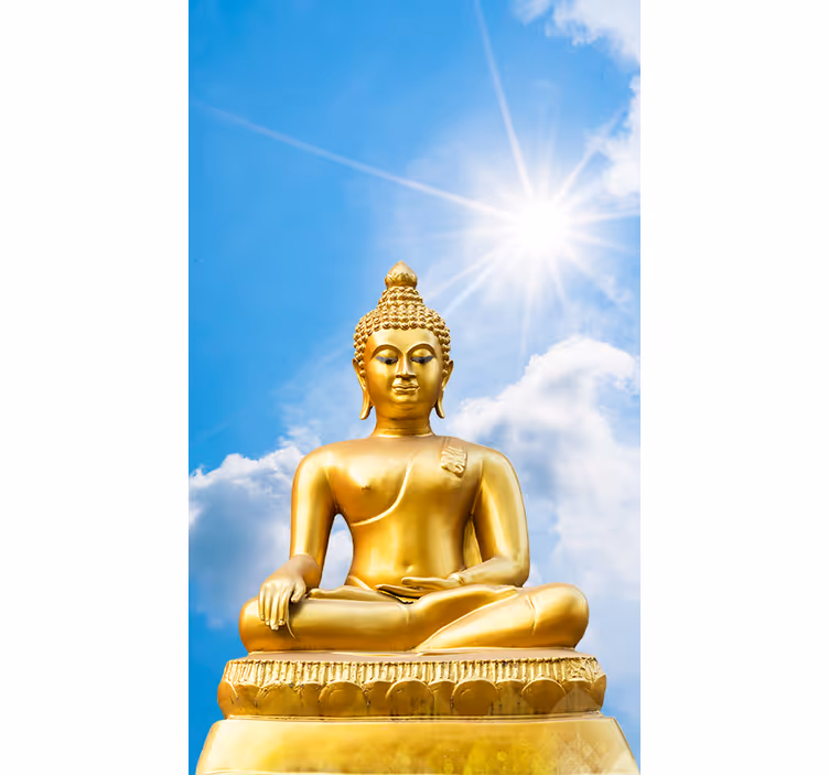 Roleta medytacja Słoneczny budda - TenStickers