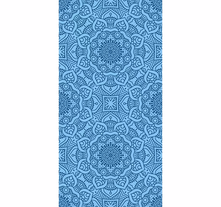 Roleta do salonu zen niebieska mandala - TenStickers