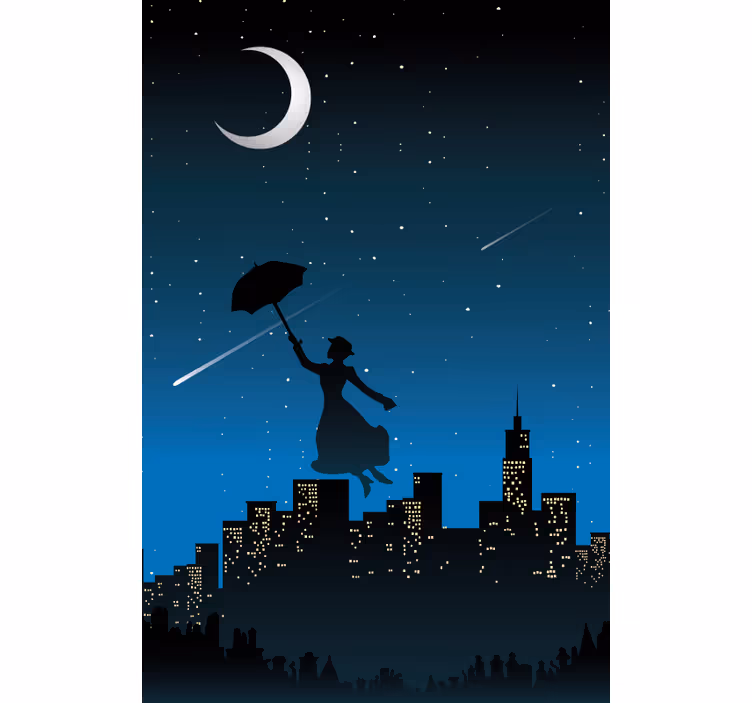 rolety seriale i filmy Mary poppins leci - TenStickers
