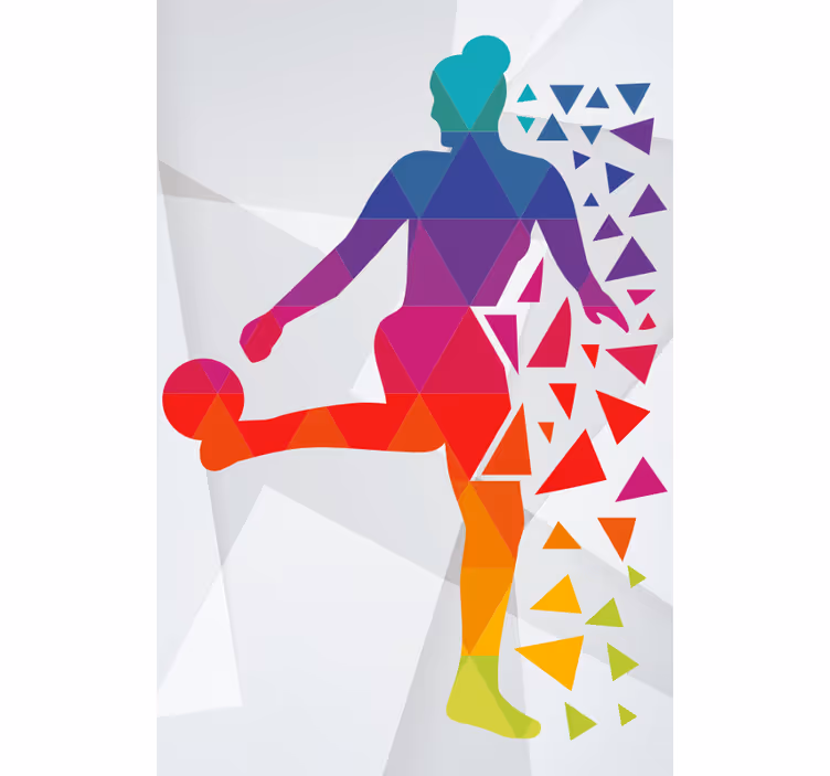 Roleta sport geometryczny piłkarz - TenStickers