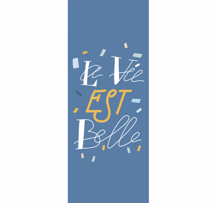 Rolety do głównej sypialni Elegancki tekst - TenStickers