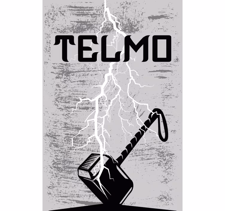 Roleta gamer na okno Młot Superbohatera - TenStickers