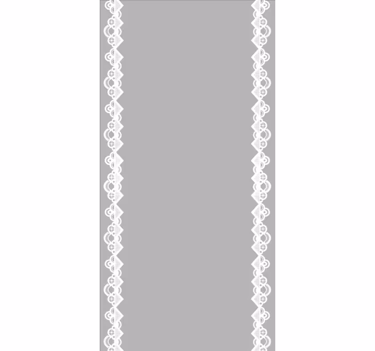 Rolety do salonu Eleganckie koronkowe lamówki - TenStickers