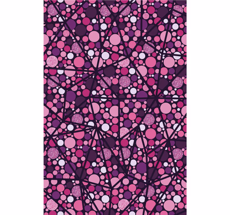 Roleta w tekstury i wzory geometryczny wzór bąbelków - TenStickers