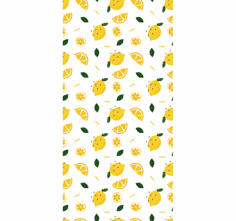 Roleta w owoce i warzywa motyw plasterka cytryny - TenStickers