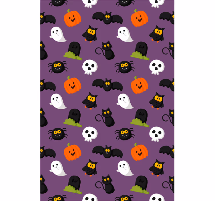 Śmieszna roleta postacie o tematyce halloween - TenStickers