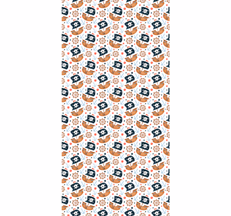 Roleta dla dzieci wzór statku pirackiego - TenStickers