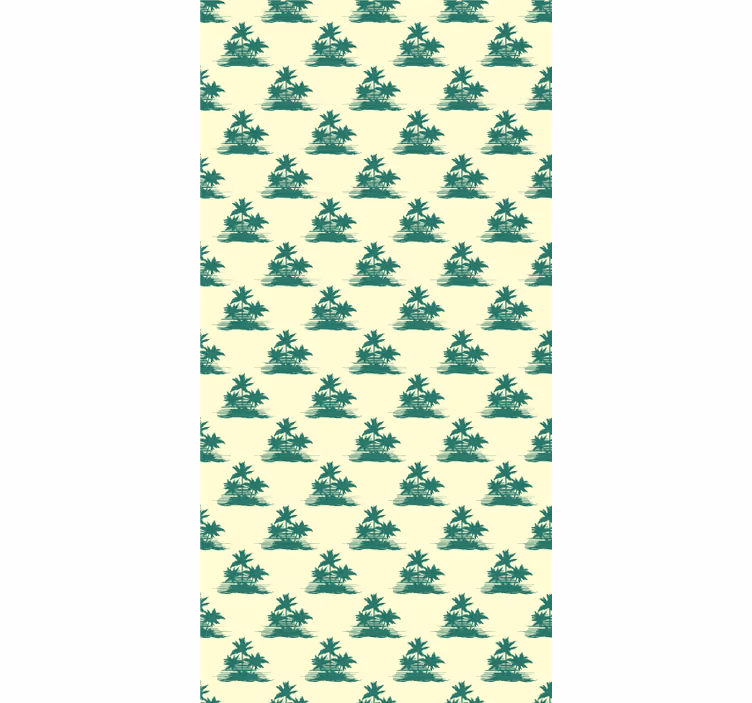 Roleta z drzewami sylwetki tropikalnych palm - TenStickers