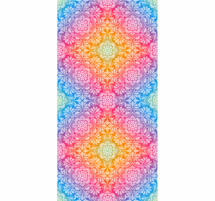Roleta zen kolorowy wzór mandali - TenStickers
