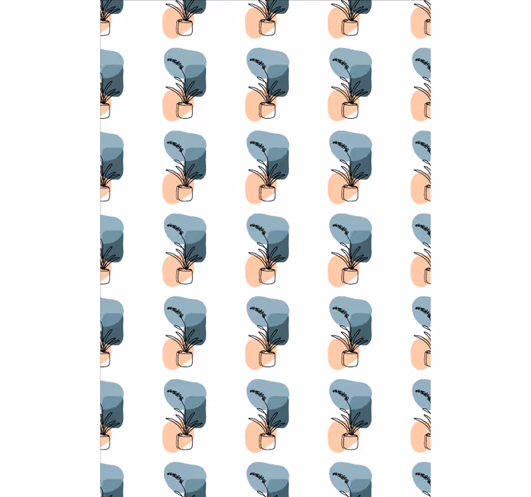 Roleta w kwiaty minimalistyczny design storczyków - TenStickers