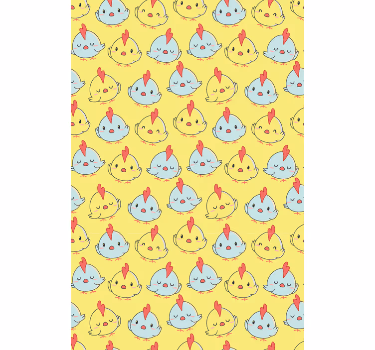 Roleta w zwierzęta wesoły wzór kurczaczków - TenStickers