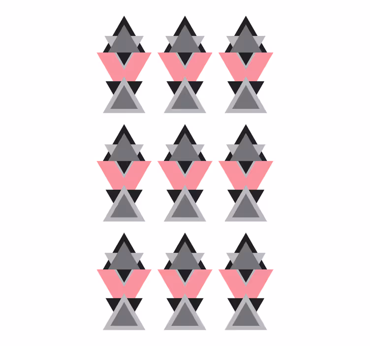 Nowoczesna roleta geometryczne kształty trójkątne - TenStickers