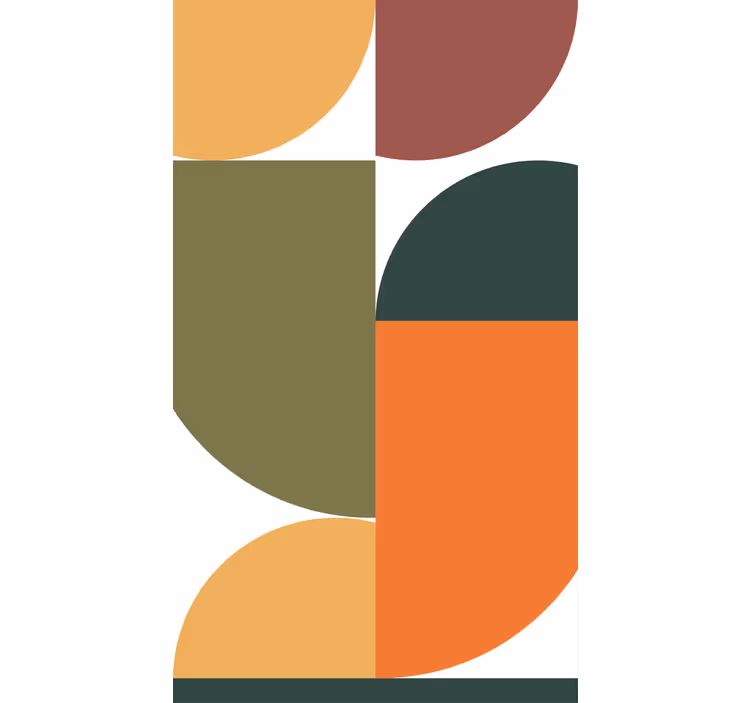 Nowoczesna roleta połączenie kształtów geometrycznych - TenStickers