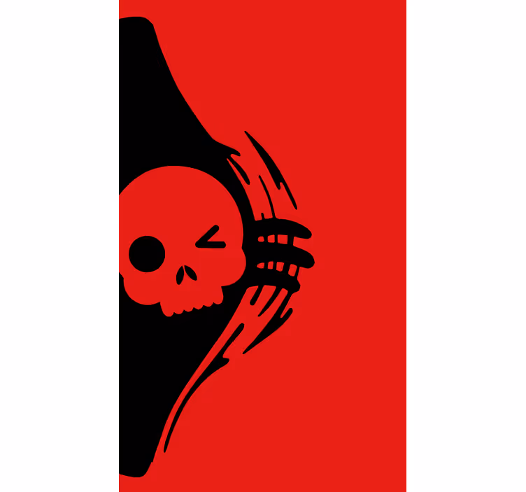 Zwariowana roleta projekt emblematu czaszki - TenStickers