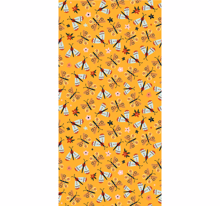 Roleta w motyle żółty tradycyjny design - TenStickers