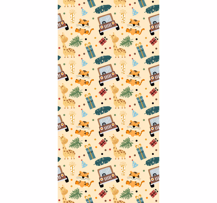 Roleta dla dzieci przygody w stylu safari - TenStickers