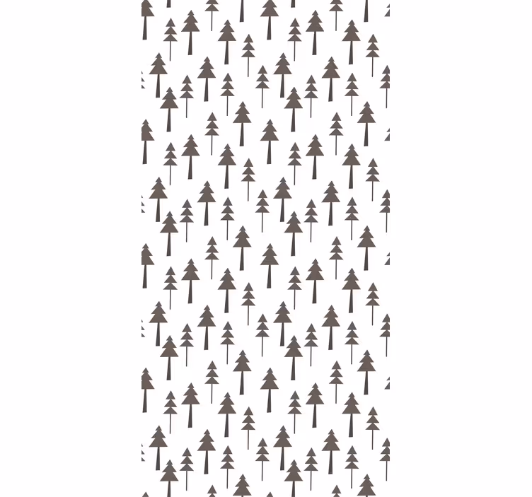 Nowoczesna roleta okienna w brązowe drzewa - TenStickers