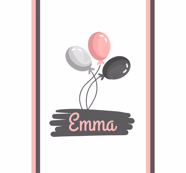 Roleta dla dzieci balony z imieniem - TenStickers