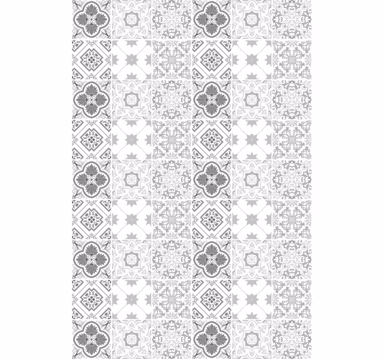 Śmieszna roleta płytki z geometrycznym wzorem - TenStickers