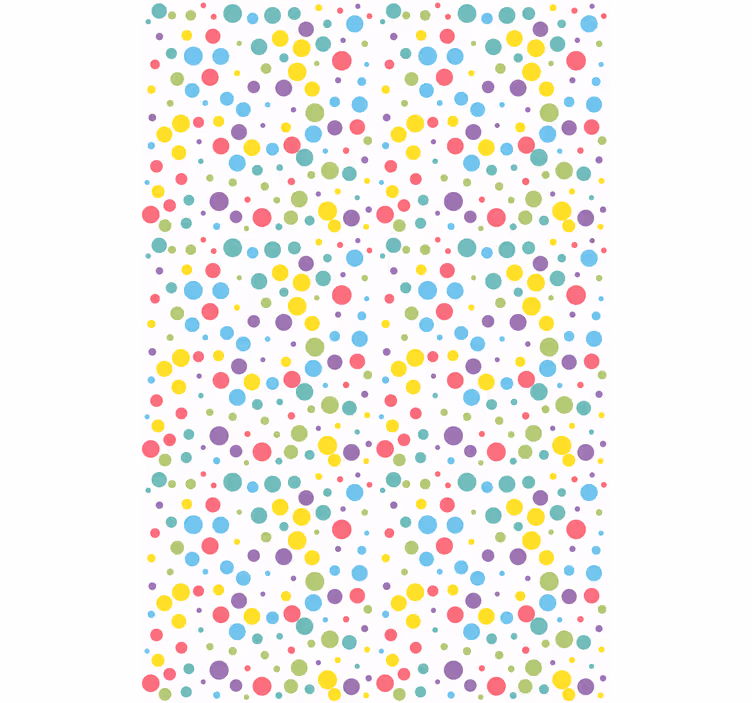 Nowoczesna roleta Kolorowy wzór w kropki - TenStickers