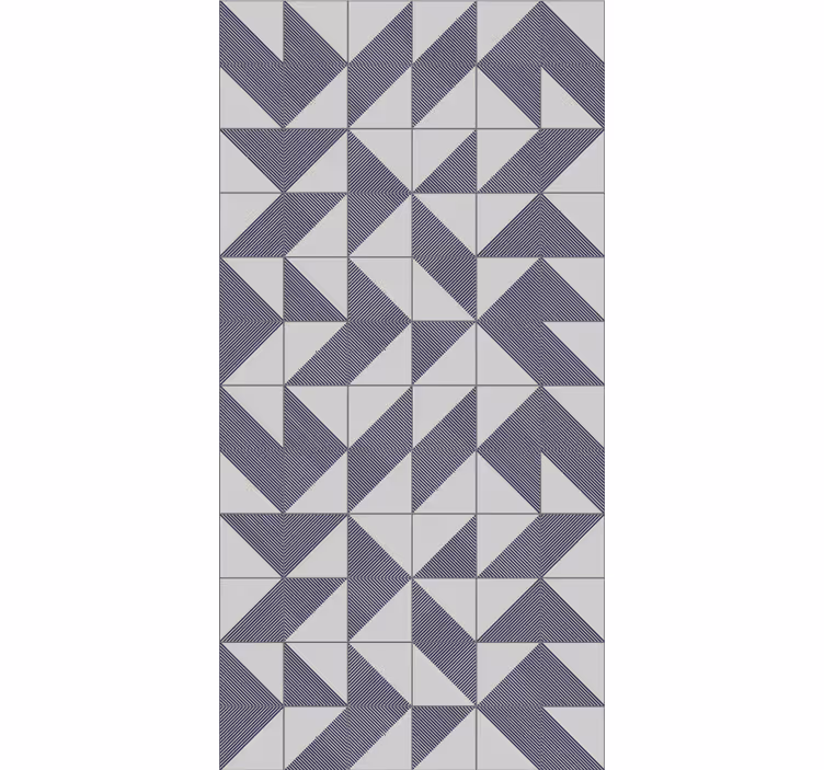 Nowoczesna roleta geometryczna wzorzysta harmonia - TenStickers