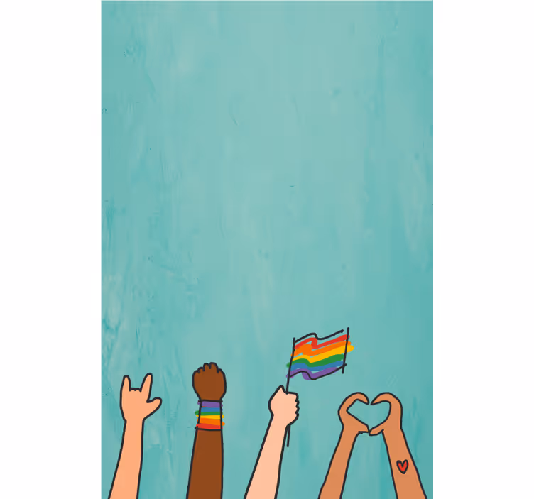 Roleta duma, dłonie, pokaz - TenStickers