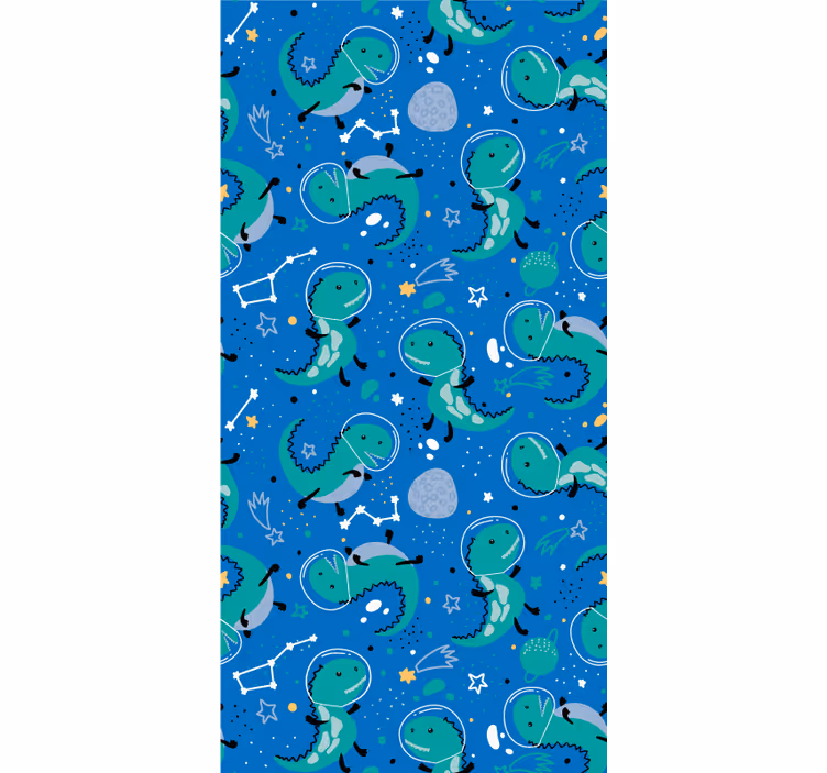 Roleta dla dzieci śmieszne dinozaury z planetami - TenStickers