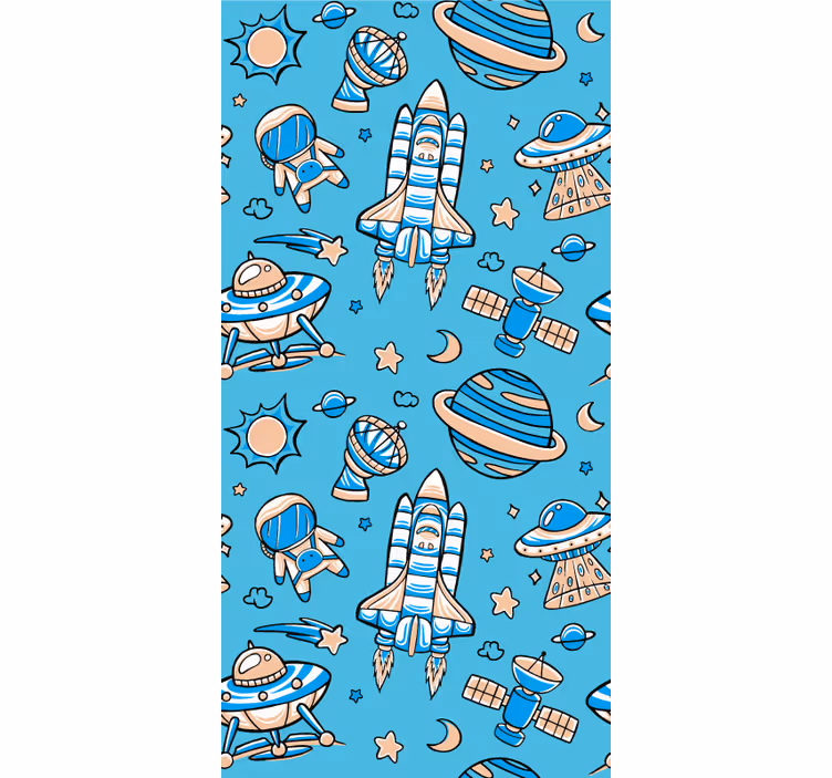 Zwariowana roleta przygody eksploracji kosmosu - TenStickers