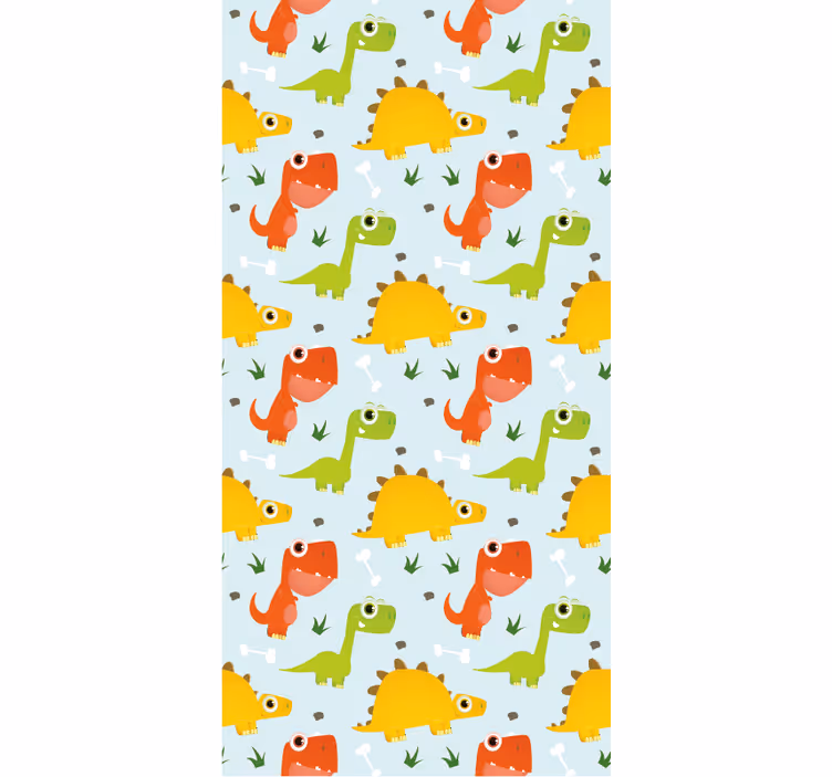 Roleta z dinozaurami Mały wzór dinozaura - TenStickers