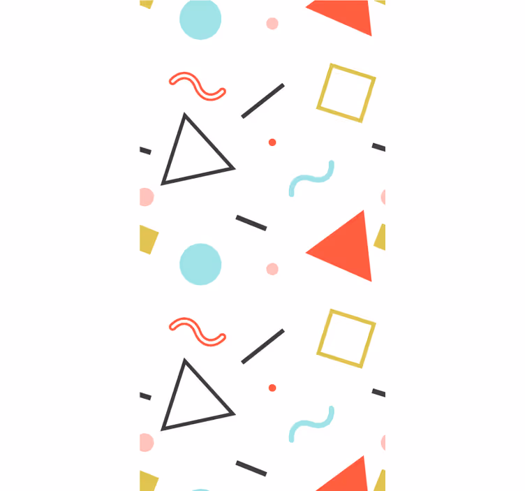 Nowoczesna roleta minimalistyczne kształty geometryczne - TenStickers