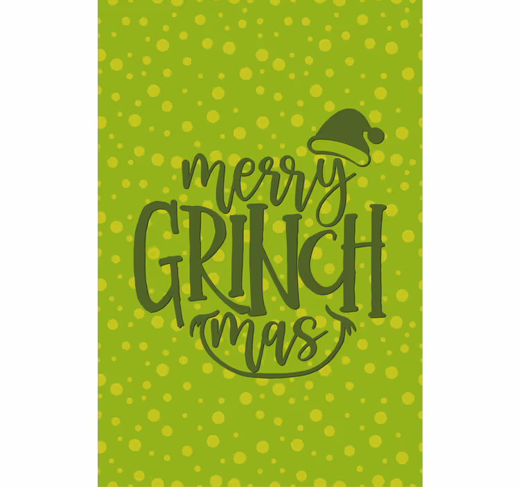 Roleta z tekstem wesołych świąt grinchmas - TenStickers