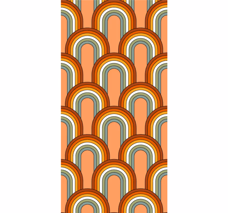 Roleta vintage wzory łuków retro - TenStickers