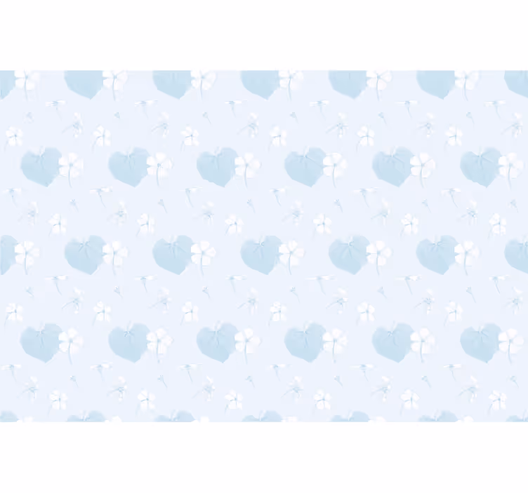 Roleta z kwiatami i roślinami delikatne kwiatowe serca - TenStickers