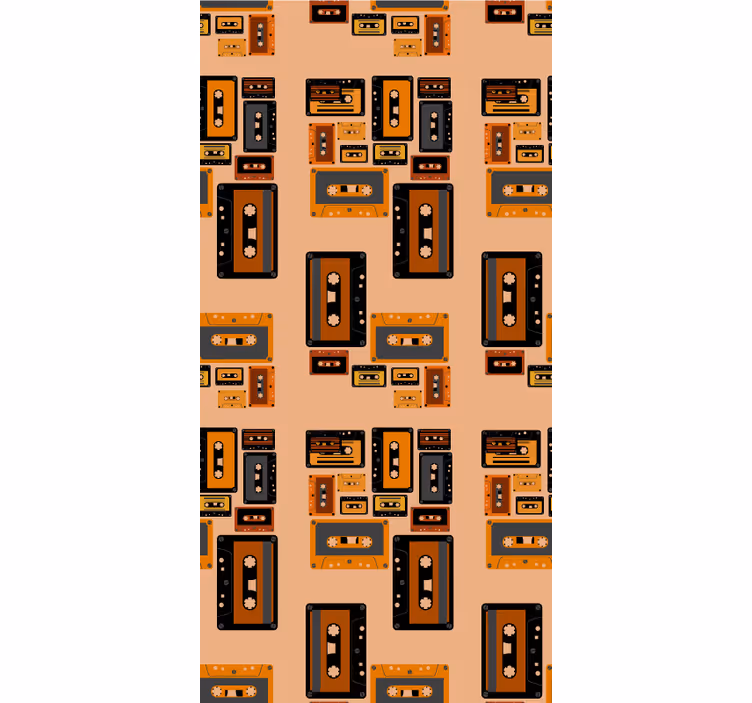 Roleta vintage kasety magnetofonowe retro - TenStickers