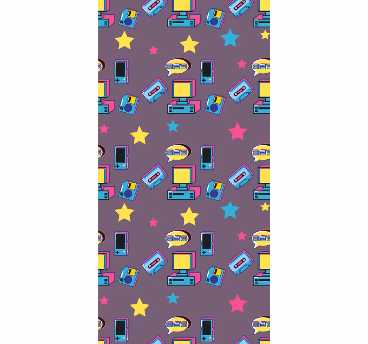 Roleta gamer z ikonami retro gier - TenStickers