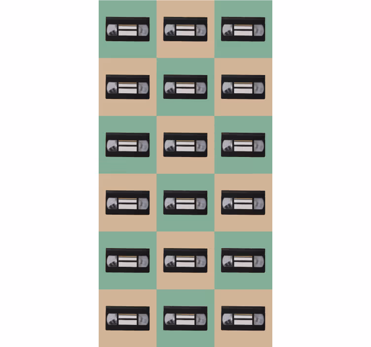 Roleta vintage wzór taśmy retro - TenStickers