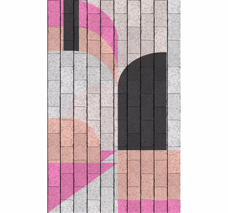 Nowoczesna roleta geometryczny wzór architektoniczny - TenStickers