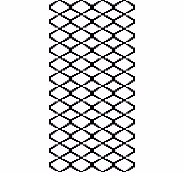 Nowoczesna roleta geometryczny czarno-biały wzór - TenStickers