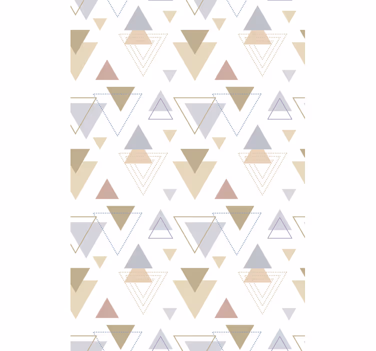 Nowoczesna roleta motyw trójkąta geometrycznego - TenStickers
