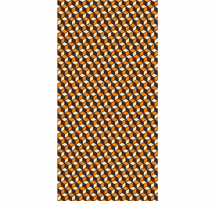 Nowoczesna roleta motyw geometrycznej kostki - TenStickers